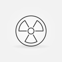 Radiation linear icon