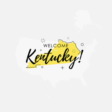 Welcome to Kentucky yellow sign