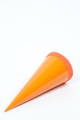 Colorful school cone for first day of school