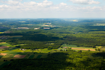 Ausblick aus Segelflugzeug