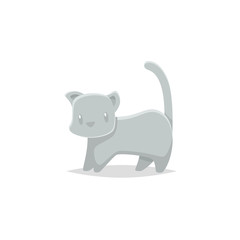 Cat cartoon vector illustration