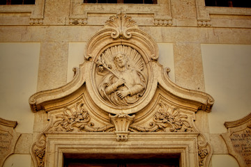 Detail of ancient architecture, in Lisbon.