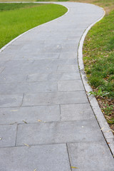 Obraz premium pavement in a park of China.