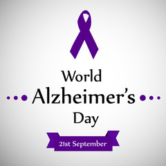 illustration of World Alzheimer's Day Background