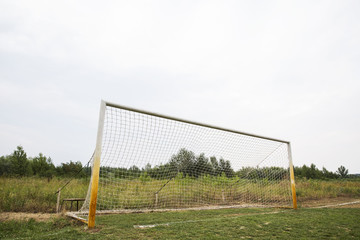 soccer field grass Goal at the stadium Soccer field