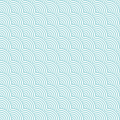 Seamless Pattern Abstract Waves Turquoise