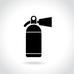 fire extinguisher icon on white background