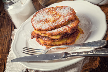 sweetened potato pancakes