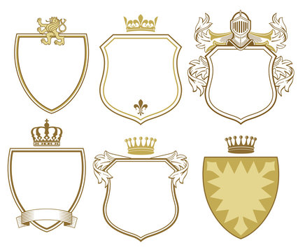 6 F&uuml;rstliche Wappen und Schilder