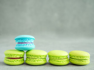Closeup colorful macaroons 2