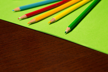 Coloring Pencils on Colored Paper