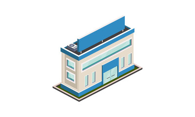 isometric building
