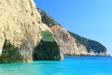 Fototapeta premium Porto Katsiki beach in Lefkada, Greece