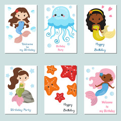 Collection of cute Birthday cards.