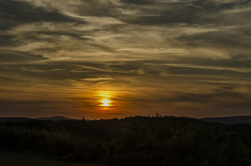 Naklejka premium zachód słońca 