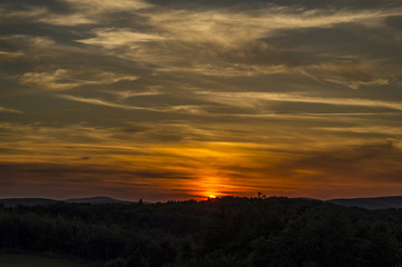 Naklejka premium zachód słońca 