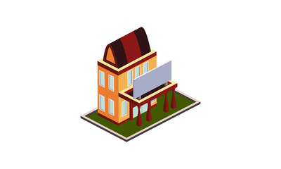 Fototapeta premium isometric building