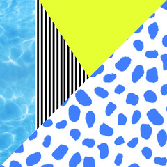 Mix textures stripe neon leopard ocean 