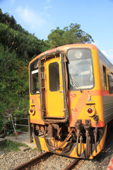 平渓線 平渓駅と列車