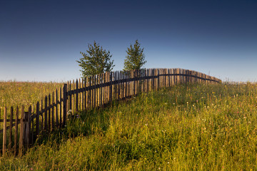 Fototapeta premium Summer sunrise in Bucovina, Romania