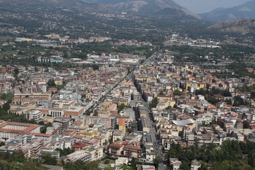 Cassino panorama from Montecassino