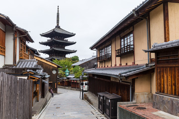 Kyoto city in Japan
