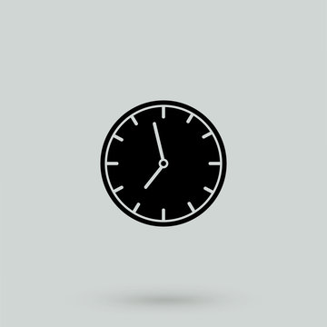 Clock Icon Vector.