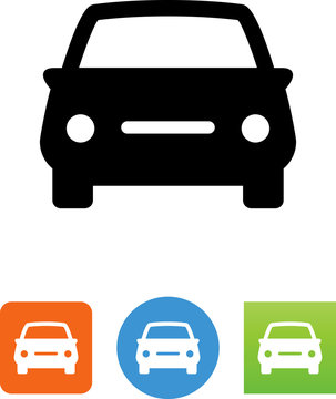 Car Icon - Front View - Generic - Illustration