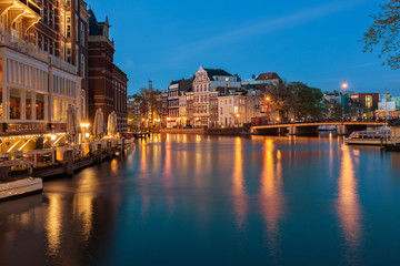 Fototapeta na wymiar City scenic from Amsterdam in the Netherlands