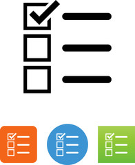 Checkbox Icon - Illustration