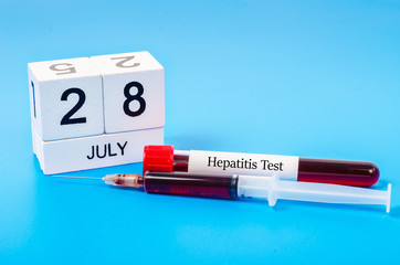 World hepatitis day concept.