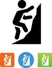 Climbing Icon - Illustration