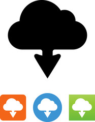 Cloud Download Arrow Icon - Illustration