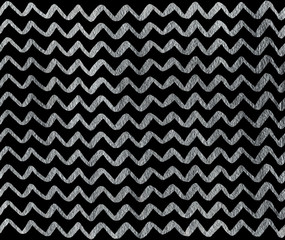 Silver hand drawn stripes background, chevron.