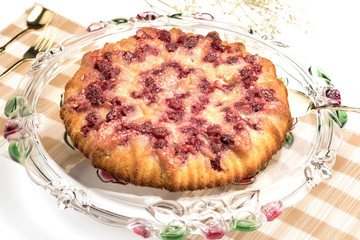 Fresh pie with berries