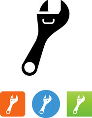 Crescent Wrench Icon - Illustration