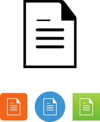 Document Icon - Illustration