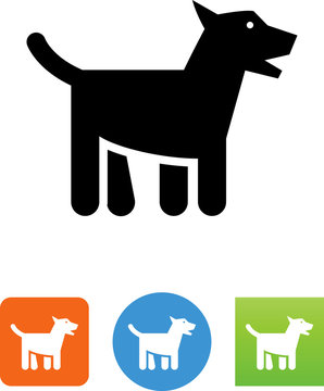 Dog Wagging Tail Icon - Illustration