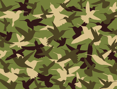 Hummingbird camouflage pattern