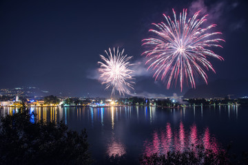 Fireworks Riva del Garda, italy 