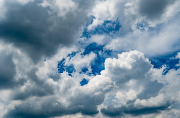 White cloud with Blue sky