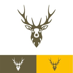 Deer Head Logo Illustration