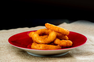 Fast food Homemade Crunchy Fried onion rings