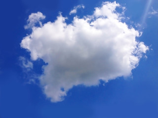 Dicke weisse Wolke