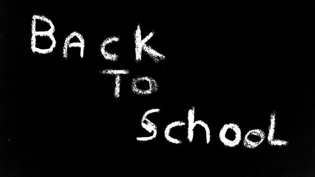 "Back to School" animated text 