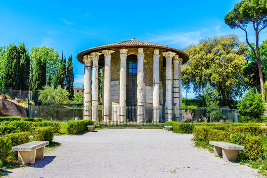 Temple of Hercules Victor in Rome,Italy