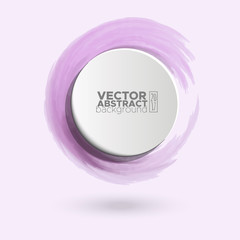 Color ink round stroke on white