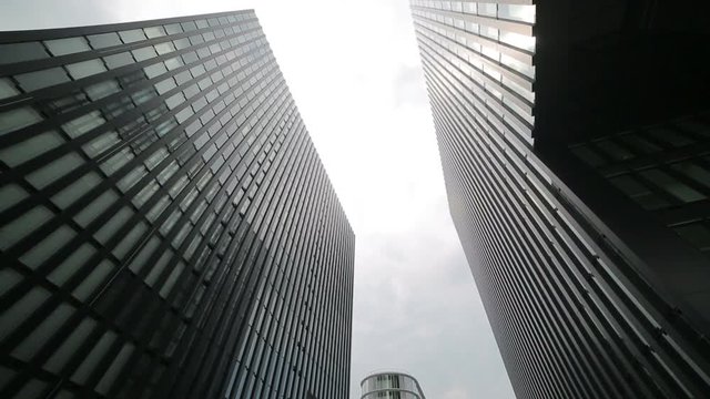 Camera motion is a hyatt hotel. Dusseldorf, Germany