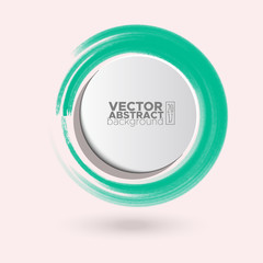 Color ink round stroke on white