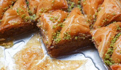 Turkish traditional dessert baklava